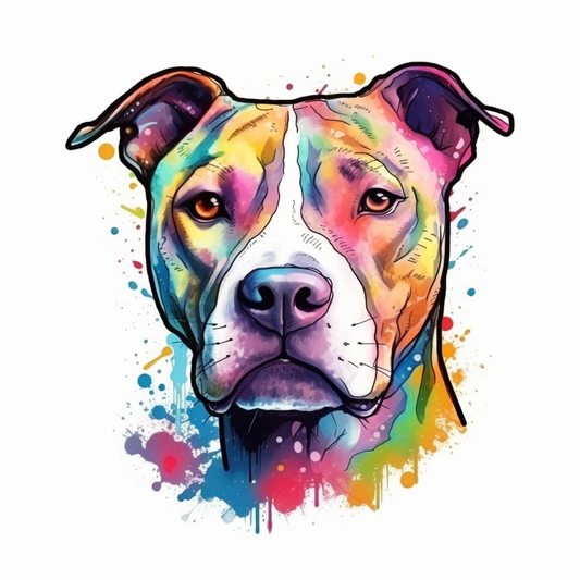 American Staffordshire Terrier American Staffordshire Terrier Dog Vinyl Decal Sticker for Car, Laptop, Tumbler and more # 009525