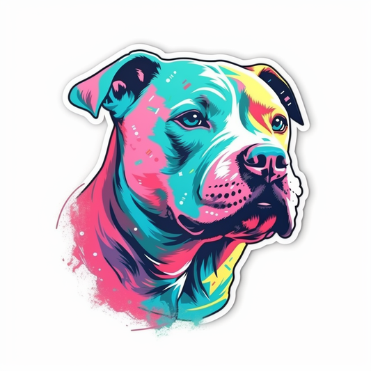 American Staffordshire Terrier American Staffordshire Terrier Dog Vinyl Decal Sticker for Car, Laptop, Tumbler and more # 009610