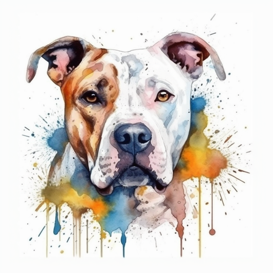 American Staffordshire Terrier American Staffordshire Terrier Dog Vinyl Decal Sticker for Car, Laptop, Tumbler and more # 009543