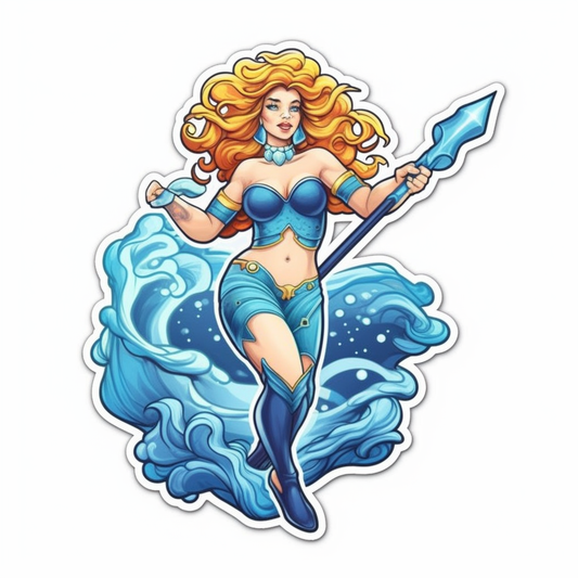 Aquarius Aquarius water bearer symbol Vinyl Decal Sticker for Car, Laptop, Tumbler and more # 0010308
