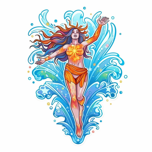 Aquarius Aquarius water bearer symbol Vinyl Decal Sticker for Car, Laptop, Tumbler and more # 0010312