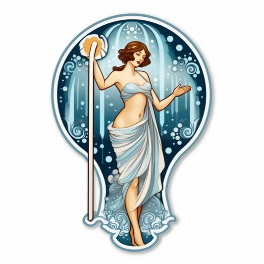 Aquarius Aquarius water bearer symbol Vinyl Decal Sticker for Car, Laptop, Tumbler and more # 0010319