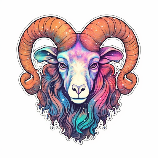Aries Aries ram symbol Vinyl Decal Sticker for Car, Laptop, Tumbler and more # 0010315