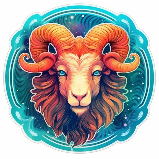 Aries Aries ram symbol Vinyl Decal Sticker for Car, Laptop, Tumbler and more # 0010316