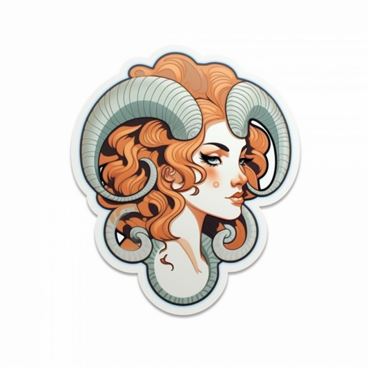 Aries Aries ram symbol Vinyl Decal Sticker for Car, Laptop, Tumbler and more # 0010307