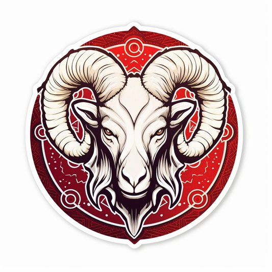 Aries Aries ram symbol Vinyl Decal Sticker for Car, Laptop, Tumbler and more # 0010320