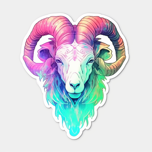 Aries Aries ram symbol Vinyl Decal Sticker for Car, Laptop, Tumbler and more # 0010309