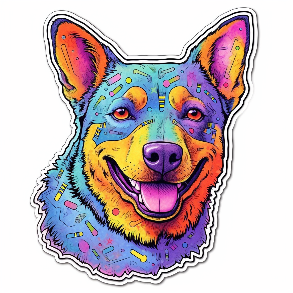 Australian Cattle Dog Vinyl Decal Sticker for Car, Laptop, Tumbler and more # 0010344