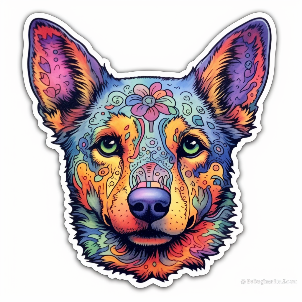 Australian Cattle Dog Vinyl Decal Sticker for Car, Laptop, Tumbler and more # 0010339