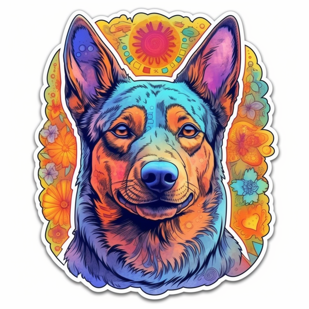 Australian Cattle Dog Vinyl Decal Sticker for Car, Laptop, Tumbler and more # 0010509