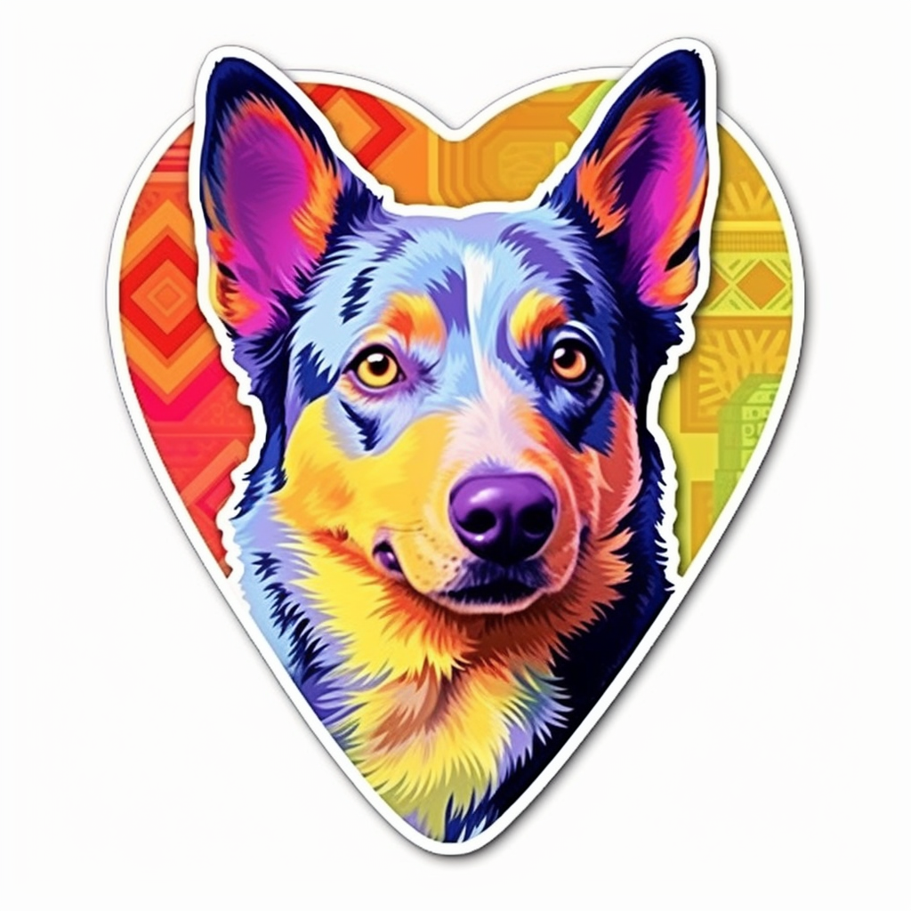 Australian Cattle Dog Vinyl Decal Sticker for Car, Laptop, Tumbler and more # 0010447