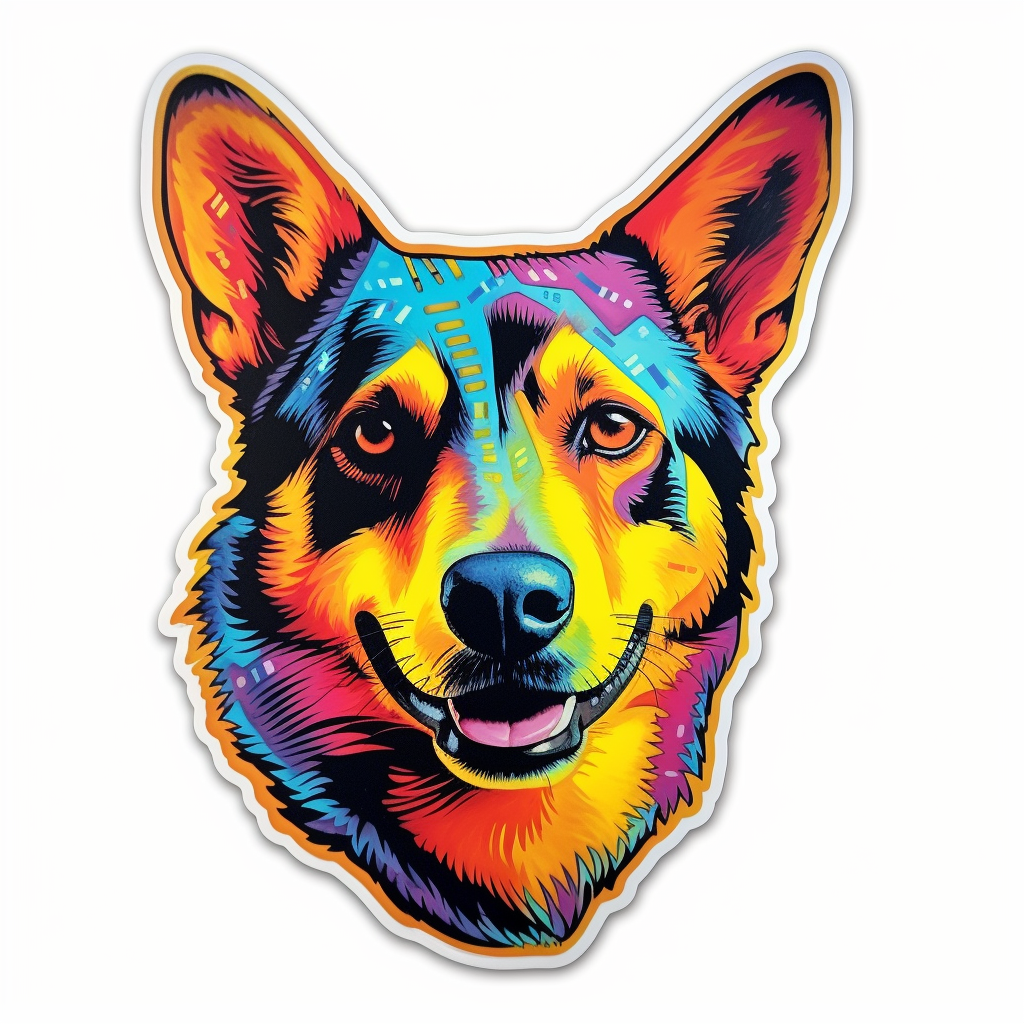 Australian Cattle Dog Vinyl Decal Sticker for Car, Laptop, Tumbler and more # 0010491