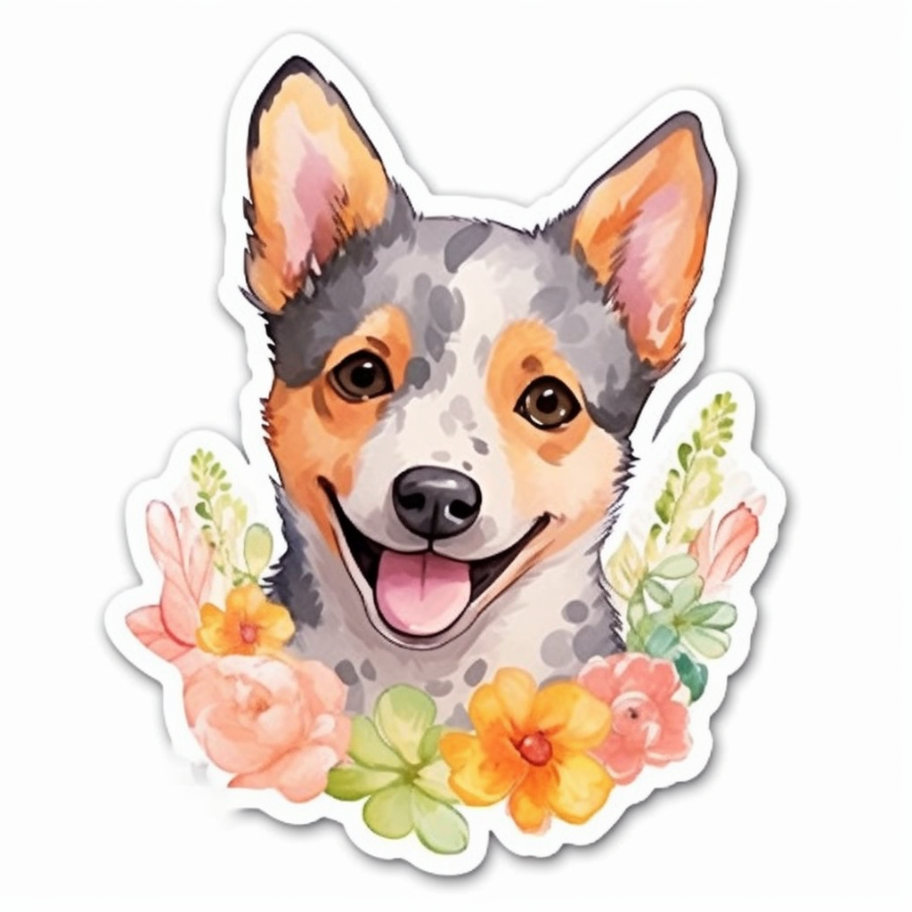 Australian Cattle Dog Vinyl Decal Sticker for Car, Laptop, Tumbler and more # 0010379