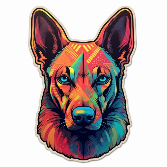 Belgian Malinois Dog Vinyl Decal Sticker for Car, Laptop, Tumbler and more # 0010372