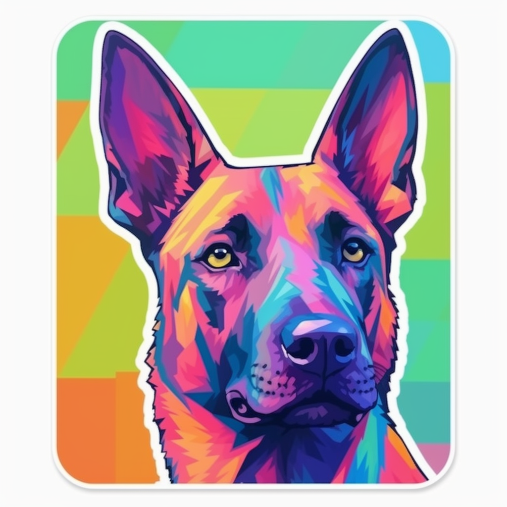Belgian Malinois Dog Vinyl Decal Sticker for Car, Laptop, Tumbler and more # 0010340