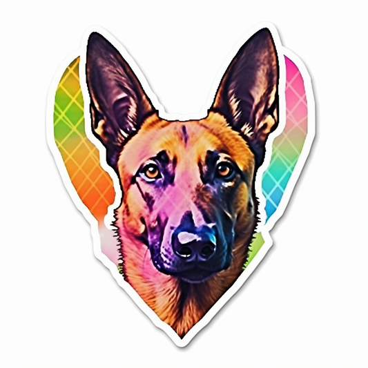 Belgian Malinois Dog Vinyl Decal Sticker for Car, Laptop, Tumbler and more # 0010479