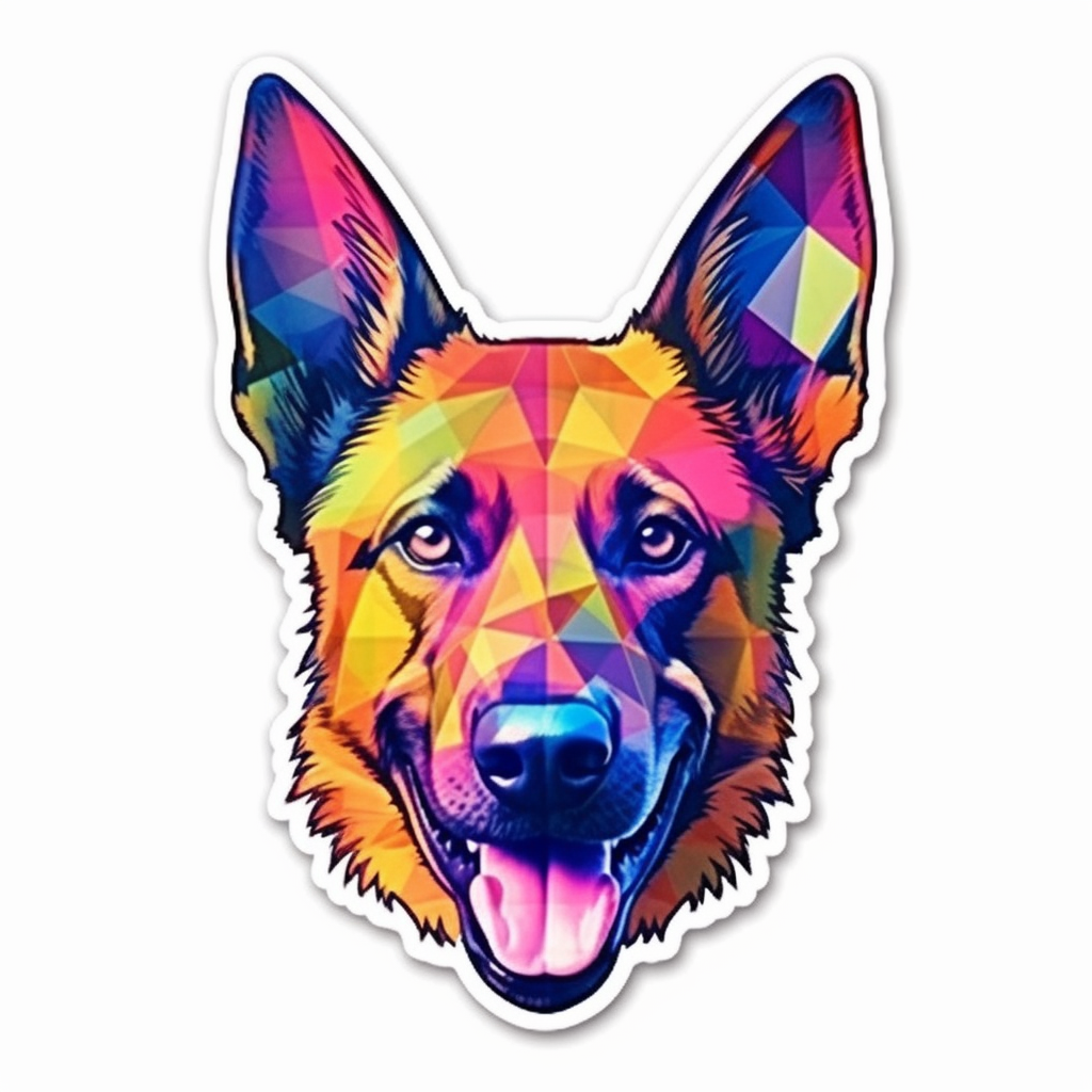 Belgian Malinois Dog Vinyl Decal Sticker for Car, Laptop, Tumbler and more # 0010397
