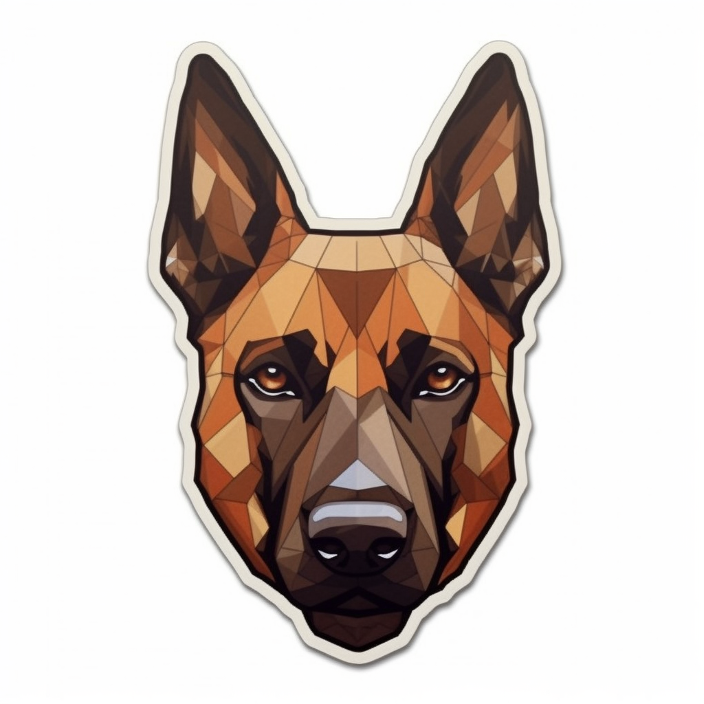 Belgian Malinois Dog Vinyl Decal Sticker for Car, Laptop, Tumbler and more # 0010445