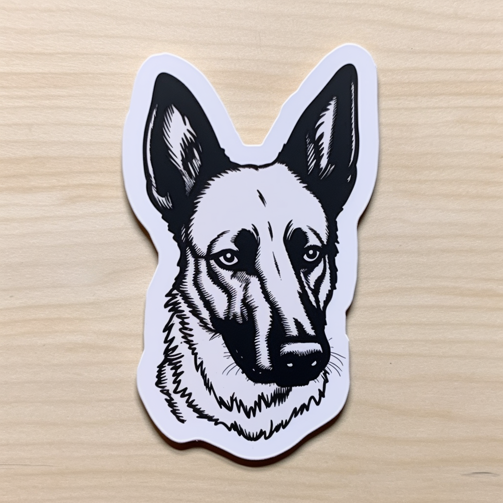 Belgian Malinois Dog Vinyl Decal Sticker for Car, Laptop, Tumbler and more # 0010498