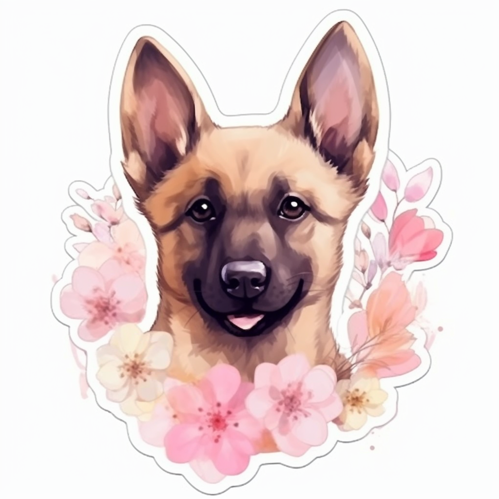 Belgian Malinois Dog Vinyl Decal Sticker for Car, Laptop, Tumbler and more # 0010409