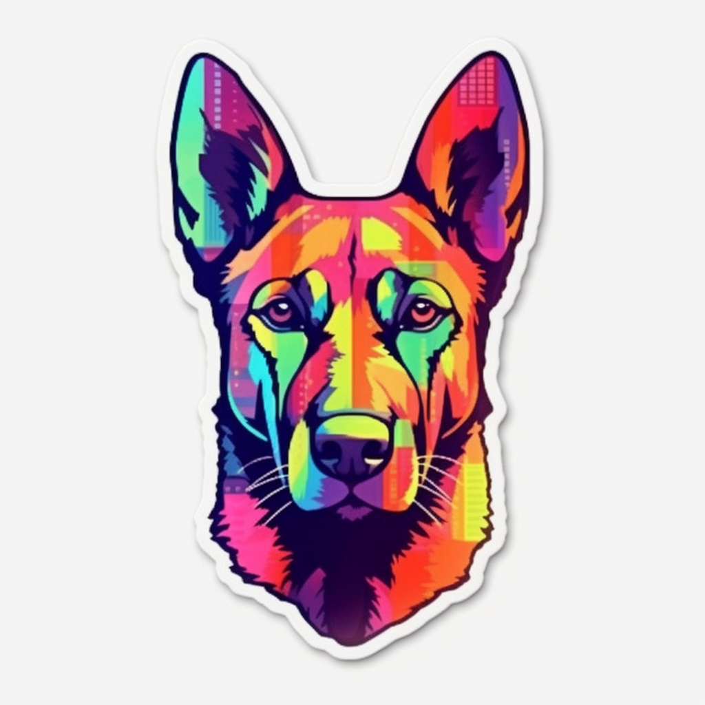 Belgian Malinois Dog Vinyl Decal Sticker for Car, Laptop, Tumbler and more # 0010367