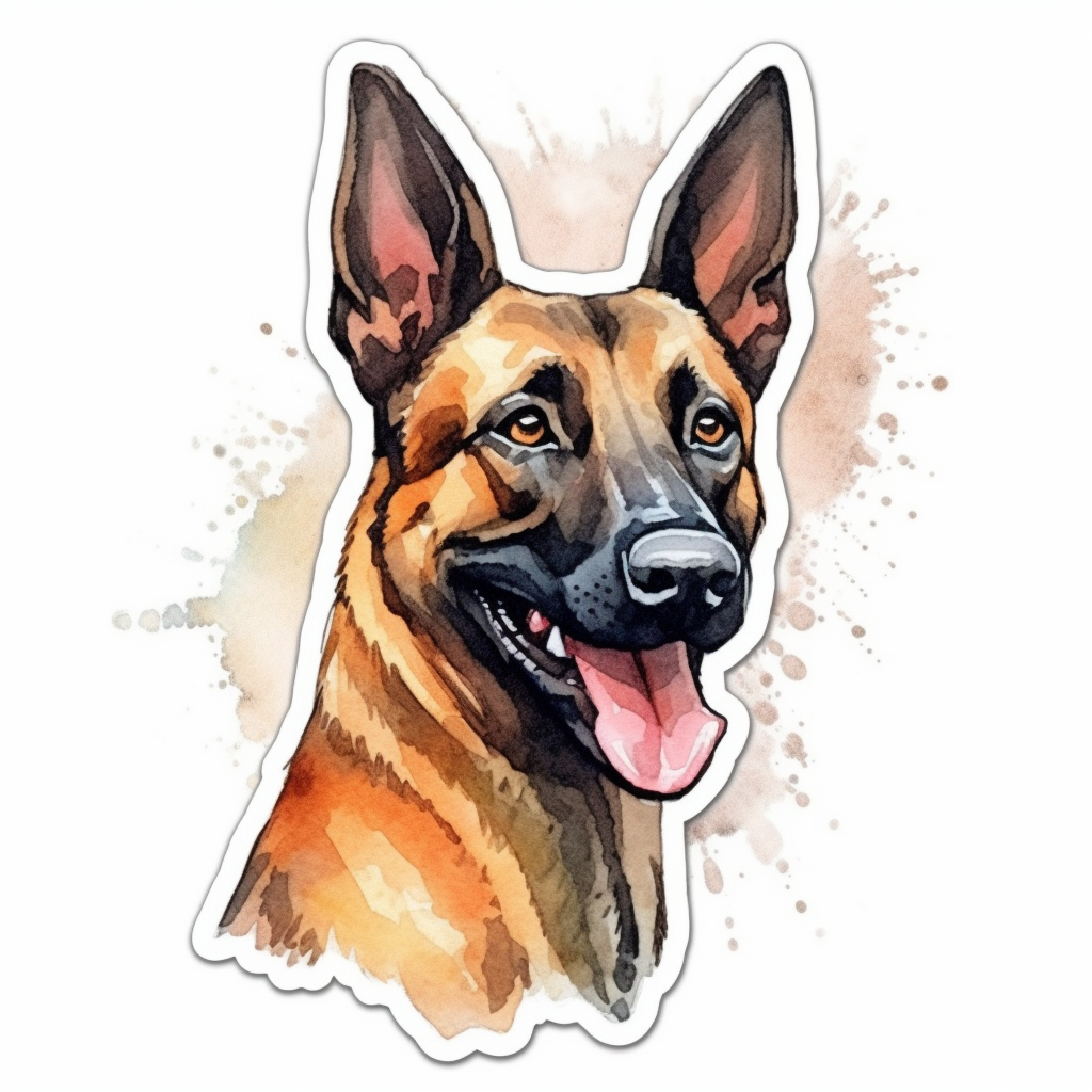 Belgian Malinois Dog Vinyl Decal Sticker for Car, Laptop, Tumbler and more # 0010355