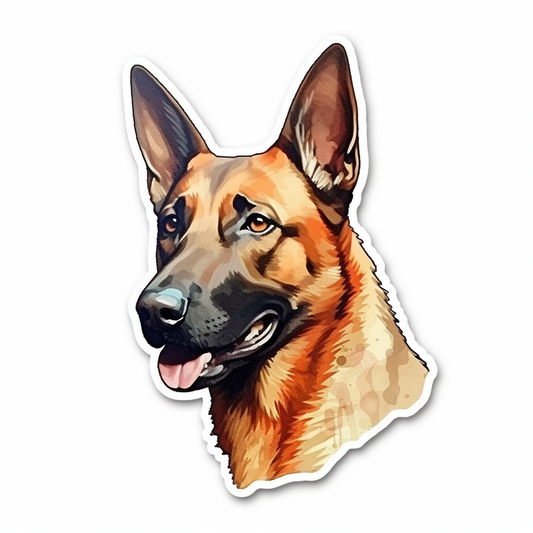 Belgian Malinois Dog Vinyl Decal Sticker for Car, Laptop, Tumbler and more # 0010474