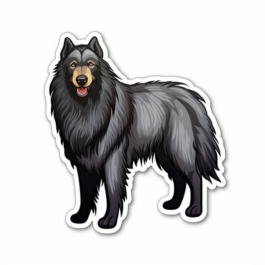 Belgian Sheepdog Dog Vinyl Decal Sticker for Car, Laptop, Tumbler and more # 0010337