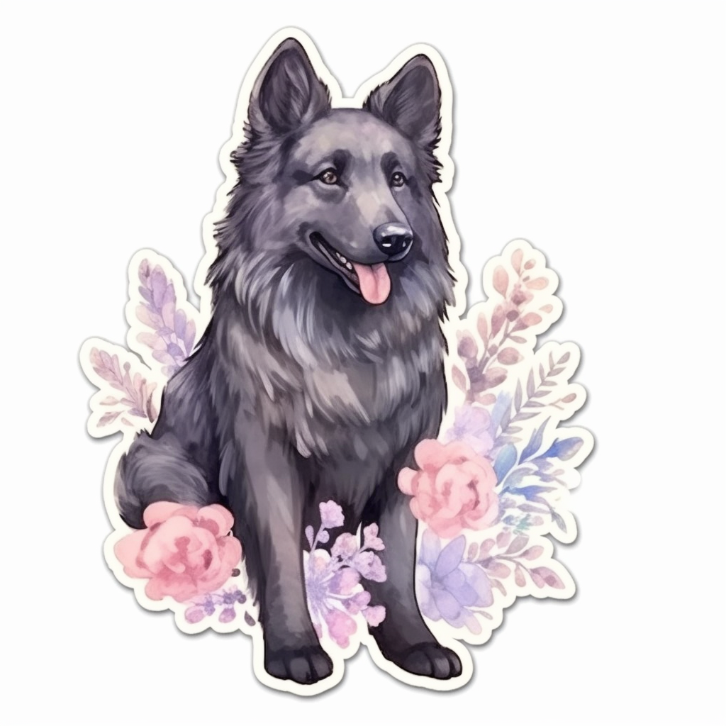 Belgian Sheepdog Dog Vinyl Decal Sticker for Car, Laptop, Tumbler and more # 0010353