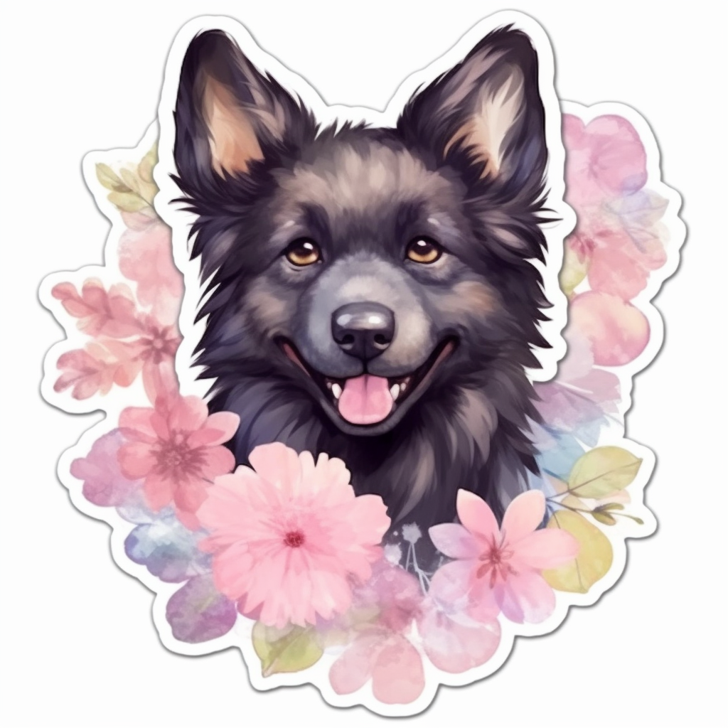 Belgian Sheepdog Dog Vinyl Decal Sticker for Car, Laptop, Tumbler and more # 0010428