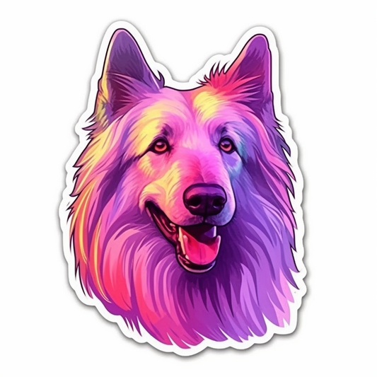 Belgian Sheepdog Dog Vinyl Decal Sticker for Car, Laptop, Tumbler and more # 0010468