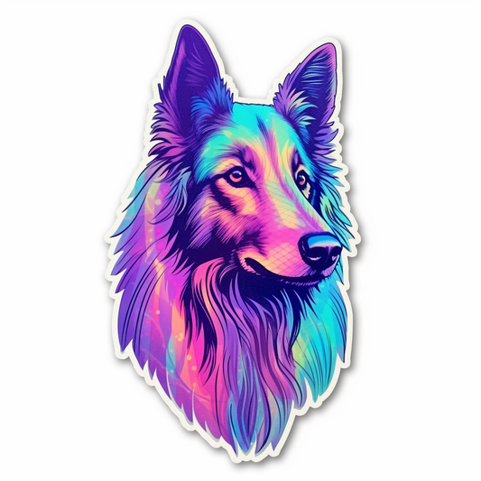 Belgian Sheepdog Dog Vinyl Decal Sticker for Car, Laptop, Tumbler and more # 0010360