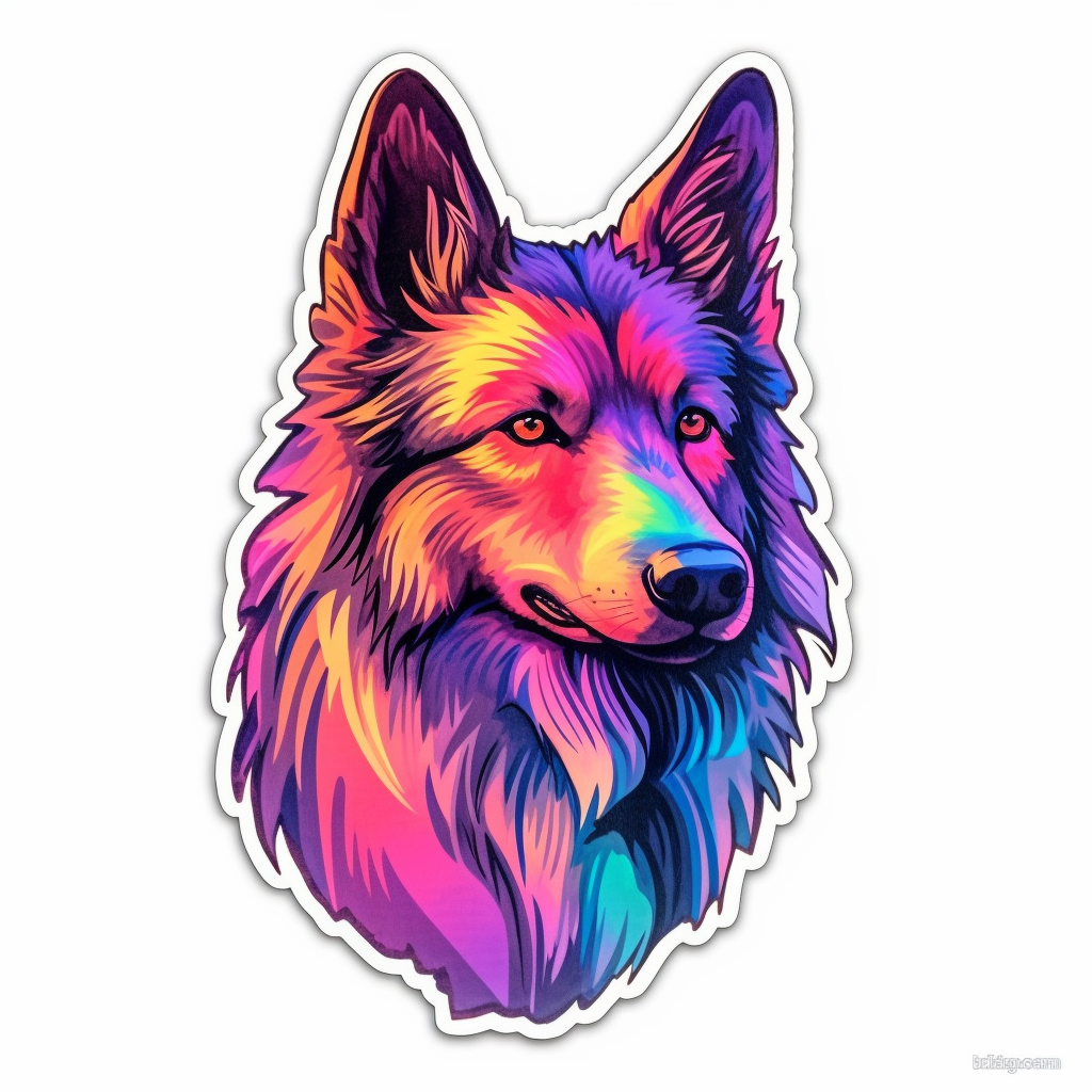 Belgian Sheepdog Dog Vinyl Decal Sticker for Car, Laptop, Tumbler and more # 0010375