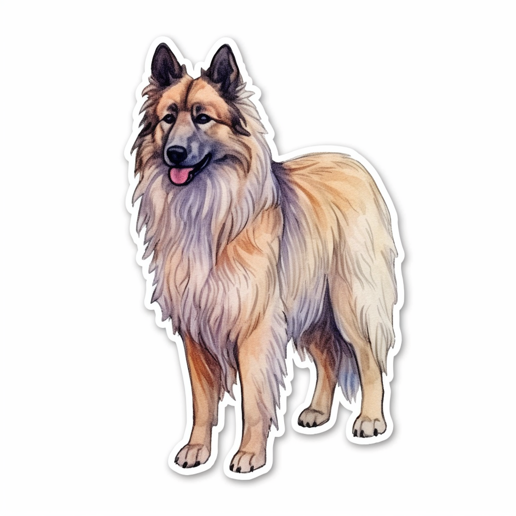 Belgian Sheepdog Dog Vinyl Decal Sticker for Car, Laptop, Tumbler and more # 0010451