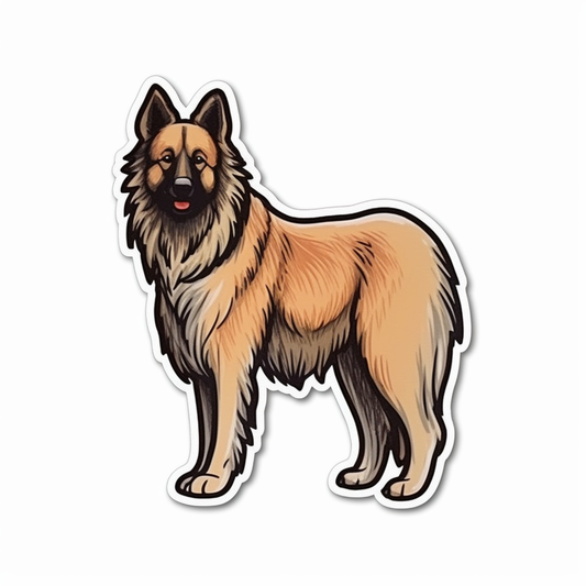 Belgian Tervuren Dog Vinyl Decal Sticker for Car, Laptop, Tumbler and more # 0010404