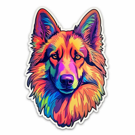 Belgian Tervuren Dog Vinyl Decal Sticker for Car, Laptop, Tumbler and more # 0010418