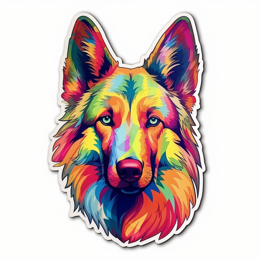 Belgian Tervuren Dog Vinyl Decal Sticker for Car, Laptop, Tumbler and more # 0010383
