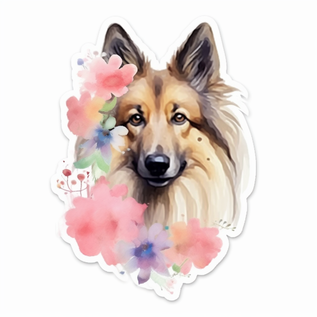 Belgian Tervuren Dog Vinyl Decal Sticker for Car, Laptop, Tumbler and more # 0010382