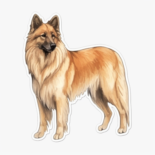 Belgian Tervuren Dog Vinyl Decal Sticker for Car, Laptop, Tumbler and more # 0010363