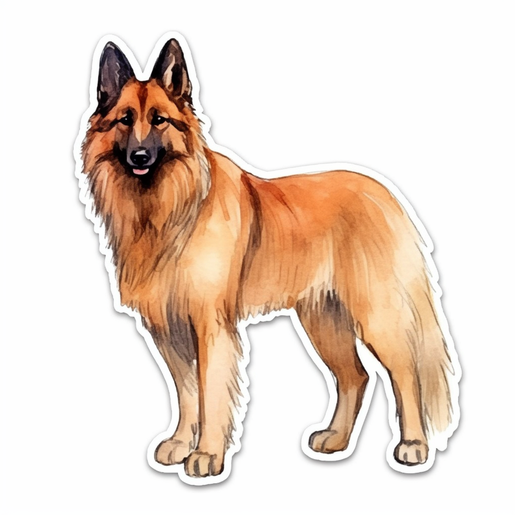 Belgian Tervuren Dog Vinyl Decal Sticker for Car, Laptop, Tumbler and more # 0010399