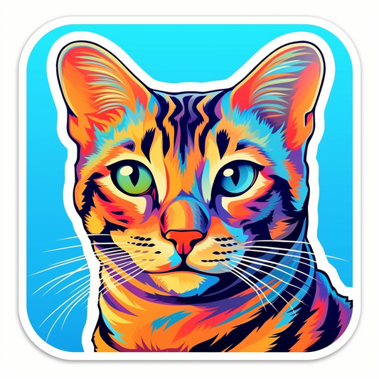 Bengal Cat Vinyl Decal Sticker for Car, Laptop, Tumbler and more # 0010376