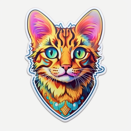 Bengal Cat Vinyl Decal Sticker for Car, Laptop, Tumbler and more # 0010415