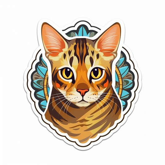 Bengal Cat Vinyl Decal Sticker for Car, Laptop, Tumbler and more # 0010475