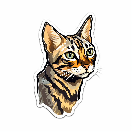 Bengal Cat Vinyl Decal Sticker for Car, Laptop, Tumbler and more # 0010370