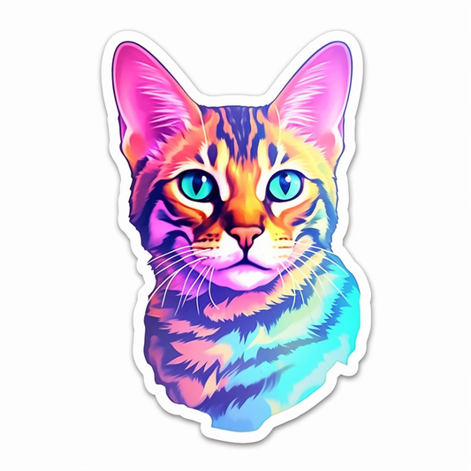 Bengal Cat Vinyl Decal Sticker for Car, Laptop, Tumbler and more # 0010406