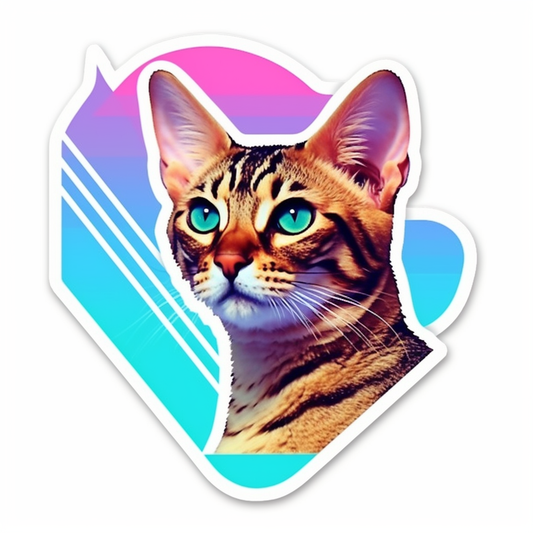 Bengal Cat Vinyl Decal Sticker for Car, Laptop, Tumbler and more # 0010368