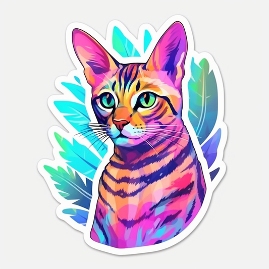 Bengal Cat Vinyl Decal Sticker for Car, Laptop, Tumbler and more # 0010452