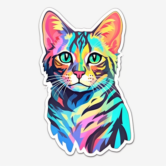 Bengal Cat Vinyl Decal Sticker for Car, Laptop, Tumbler and more # 0010365
