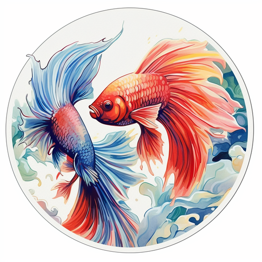 Bettas Fish Vinyl Decal Sticker for Car, Laptop, Tumbler and more # 0010482