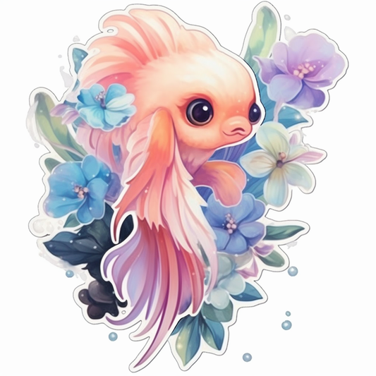 Bettas Fish Vinyl Decal Sticker for Car, Laptop, Tumbler and more # 0010425